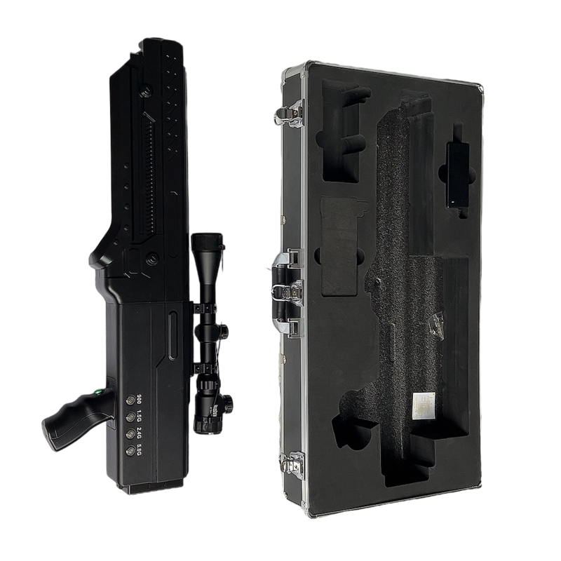  三门手持便携式枪型低空防御反制四通道A型